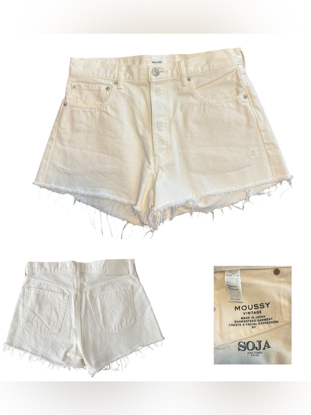 Moussy Cutoff Denim Shorts